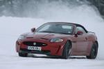 Jaguar XKR-S Convertible on Ice Drives in Finland 2012 года